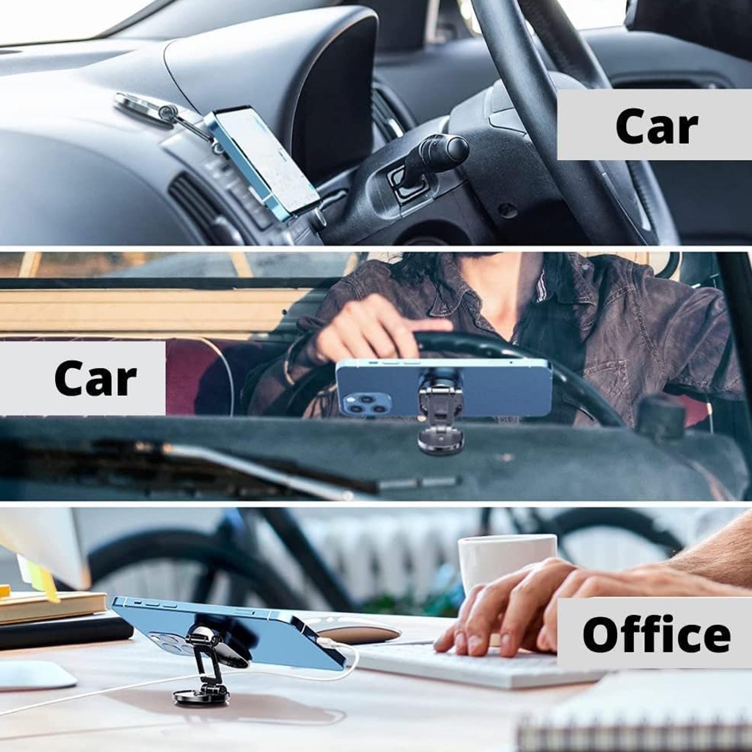 6102 360 Degree Rotating Magnetic Car Phone Holder | Metal Folding Car Phone Holder | New Alloy Folding Magnetic Car Phone Holder (Pack of 1) DeoDap 6102 360 Degree Rotating Magnetic Car Phone Holder | Metal Folding Car Phone Holder | New Alloy Folding Magnetic Car Phone Holder (Pack of 1) DeoDap